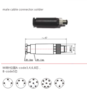 M8 Molded Cable Connectors