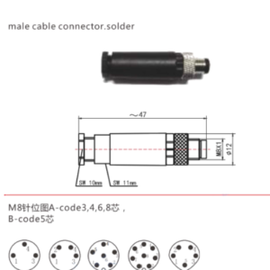M8 Molded Cable Connectors